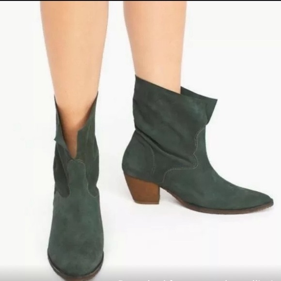 Free People Twilight Slouch Boots Women’s 9 Brown Suede Boho Western Festival - Picture 2 of 8